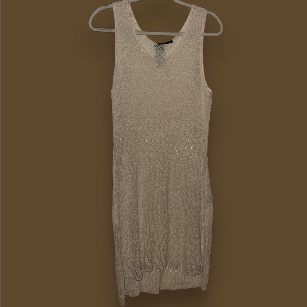 NWT Cream Crochet Dream Vacation Dress